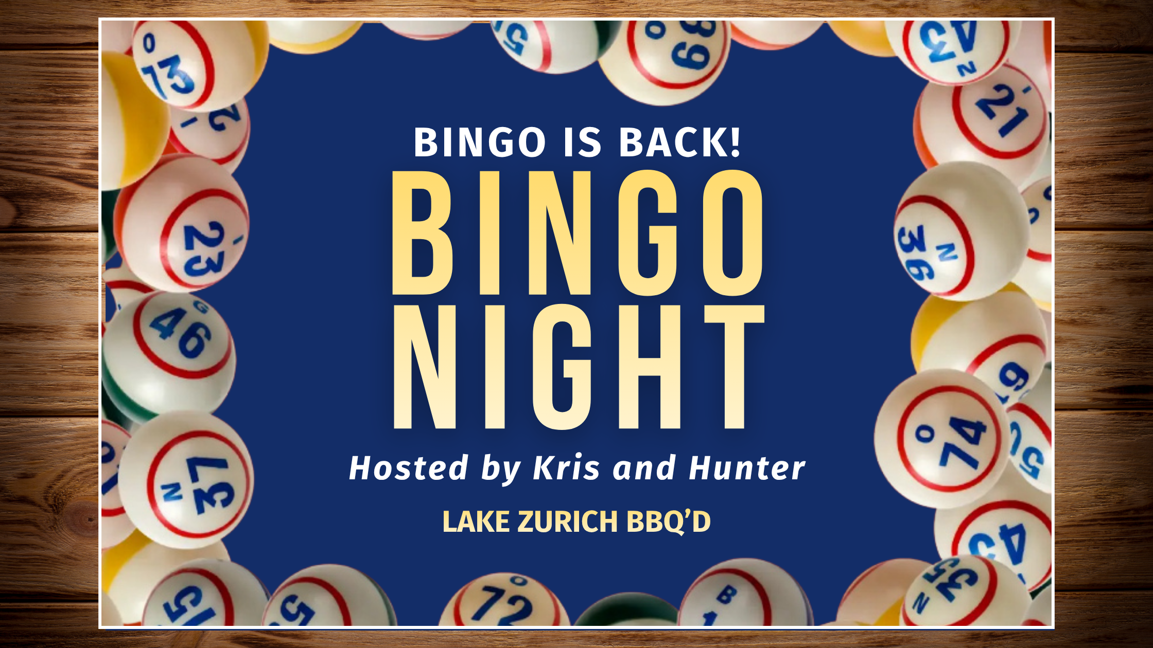Bingo Night Returns to BBQ'd Productions in Lake Zurich
